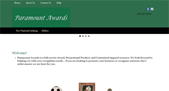 Desktop Screenshot of paramountawards.com
